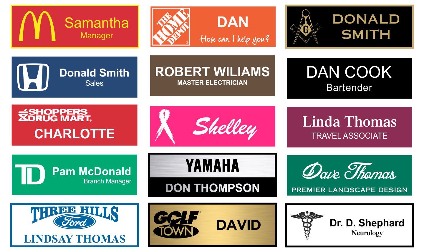 Name Tags – Distinctive Engraving