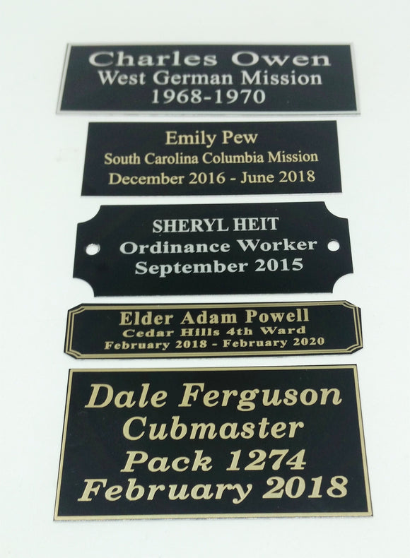 Plates for Plaques