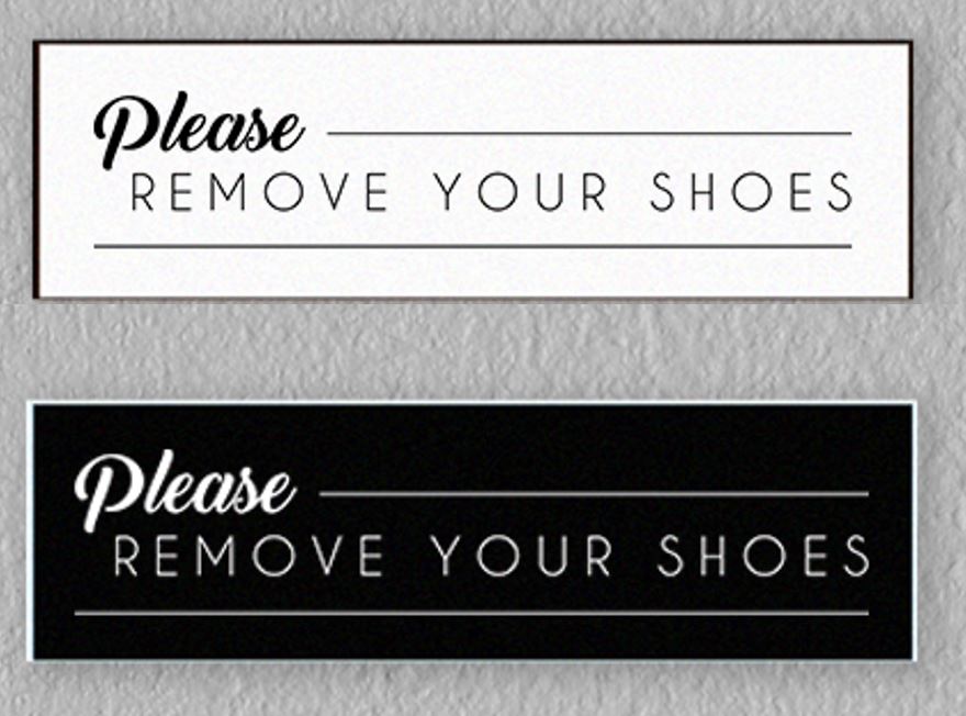 Please Remove Your Shoes Signs – Distinctive Engraving for Free Printable Please Remove Shoes Sign Printable