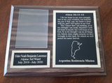 Missionary Plaque Style A (7" x 9")